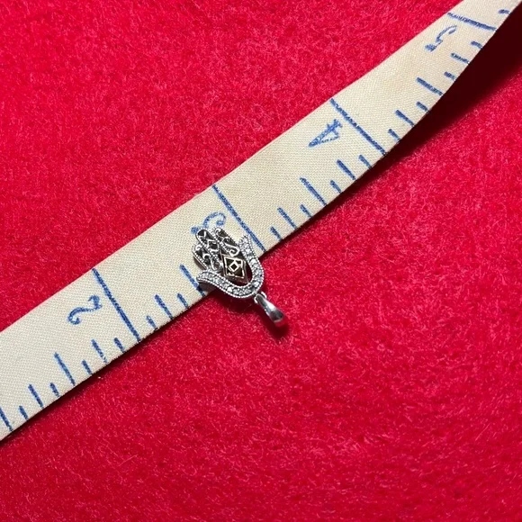 Macy's Sterling Silver and 14K Hamsa Necklace - Picture 7 of 7